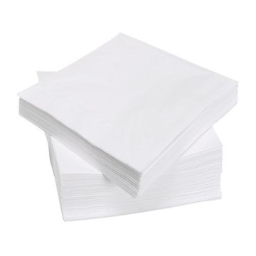 IKEA FANTASTISK Serwetki, biały 100 szt 40x40