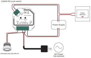 Диммер для ламп TRIAC SR-2501SAC-HP 230В