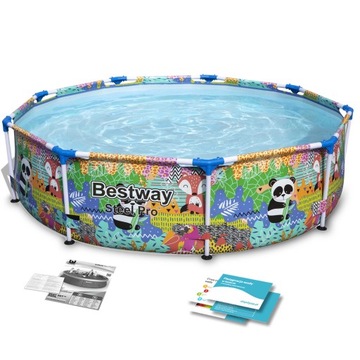 BASEN STELAŻOWY OGRODOWY 274x66 BESTWAY ZESTAW 4w1