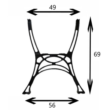 Ножки для ретро-скамьи и стола