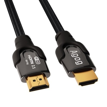 KABEL PRZEWÓD HDMI 2.1 MIEDŹ 8K 60HZ 4K 120Hz 48Gbps eARC ETHERNET AGOG 2m