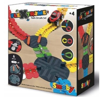 SMOBY FLEXTREME Zestaw Tor wyścigowy Skrzyżowanie