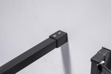 NOXIN ЧЕРНАЯ ДВЕРЬ ДУШЕВОЙ КАБИНЫ + СТЕНА 80x80