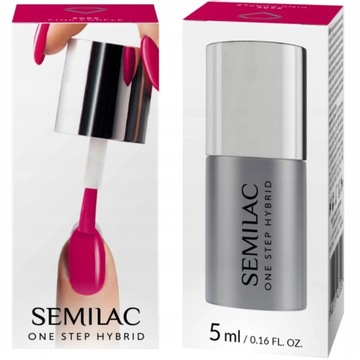 Semilac ONE STEP Hybrid S685 Pink Purple Lakier Hybrydowy do paznokci 5ml