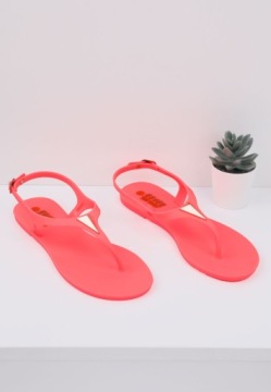 РОЗОВЫЕ ЖЕНСКИЕ САНДАЛИИ ШЛЕПАНКИ НА ПЛОСКОЙ ПЛОСКОЙ РЕЗИНЕ, УДОБНЫЕ САНДАЛИИ MELISKI РЕЗИНОВЫЕ