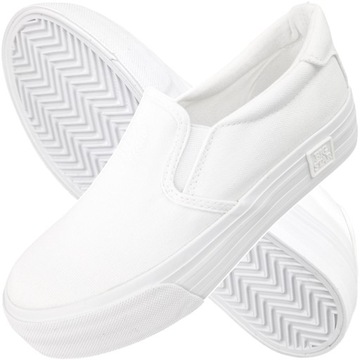 Buty Slip On trampki Big Star białe wsuwane tenisówki sportowe NN274111 38