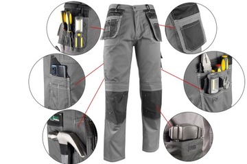 БРЮКИ ДЛЯ КРОВЕЛЬНЫХ РАБОТ 280г - L (52)