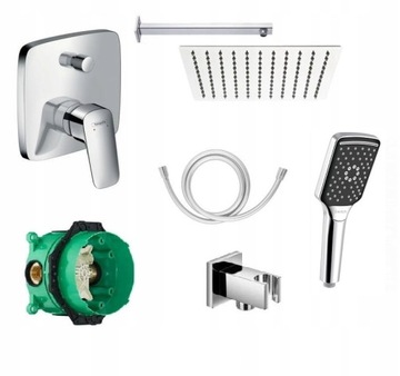 Zestaw podtynkowy z baterią Hansgrohe Logis 25cm