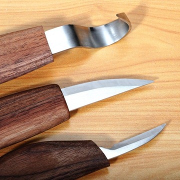 НАБОР НОЖЕЙ ДЛЯ РЕЗЬБЫ ПО ДЕРЕВУ, ДОЛОТО, НОЖИ-СКАЛЬПЕЛЬ, 9 ЭЛЕМЕНТОВ. Сделай сам