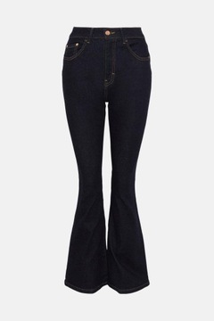 BOOTCUT KIESZENIE 96R NH3__L WALLIS GRANATOWE SPODNIE JEANS