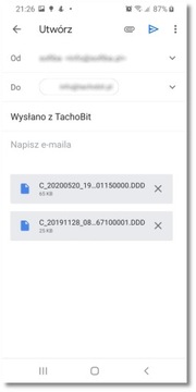 Кардридер телефона с приложением TachoBit