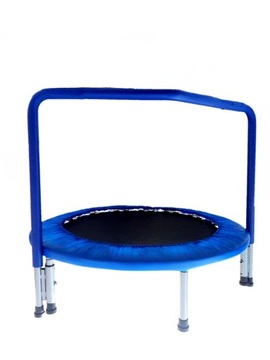Trampolina dla dzieci średnica 90 cm, zdejmowany UCHWYT, dla CHŁOPCA.