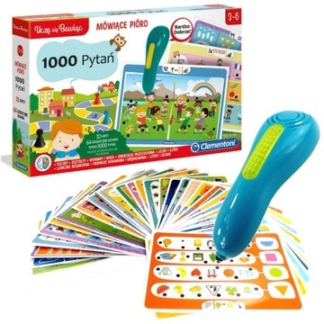 ГОВОРЯЩИЕ ЛАМПЫ CLEMENTONI 1000 ВОПРОСОВ ДЛЯ ДОШКОЛЬНИКОВ + ИГРА-ВИКТОРИНА 50653