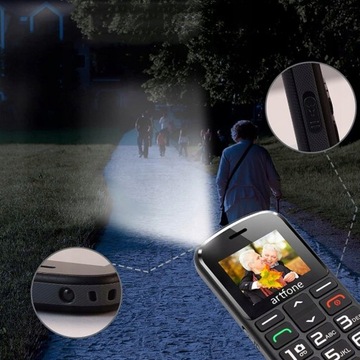 2G TELEFON KOMÓRKOWY DLA SENIORÓW BEZ UMOWY, DUAL SIM, Z DUŻYM PRZYCISKIEM