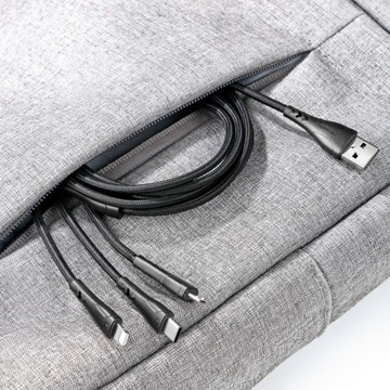 MCDODO КАБЕЛЬ 3В1 LIGHTNING MICRO USB C QC 4.0 1M