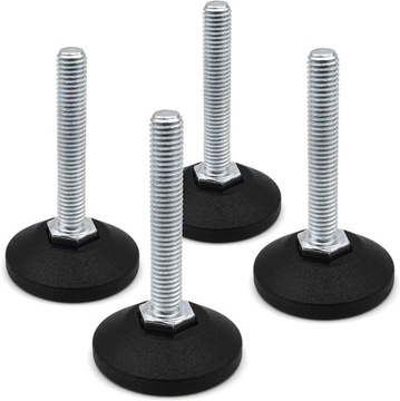 4 x śruba regulacyjna Ø 38 mm z ocynkowaną śrubą nastawczą M8 x 60 mm