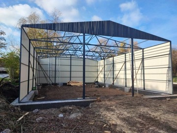 GARAŻE BLASZANE GARAŻ HALE BLASZANA HALA 11x16