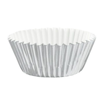 Papilotki do muffinek srebrne babeczki 100 szt