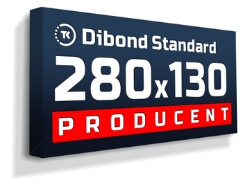 Kaseton reklamowy LED Dibond STANDARD 280x130cm
