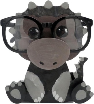 Zabawny uchwyt na okulary ze zwierzętami, drewniany stojak na okulary