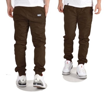 Spodnie L Bossline Cut Jogger Hebanowe polskie joggery
