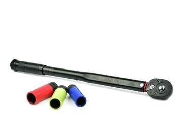 Динамометрический ключ 1/2 дюйма, 28–210 нм, 3 ГОЛОВКИ