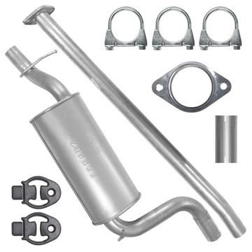 Tłumik środkowy Ford Focus II 2 MK2 1.6 1.8 TDCI