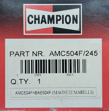 CHAMPION CÍVKA ZAPALOVACÍ BAE504F LANCIA DELTA PRISMA MASERATI