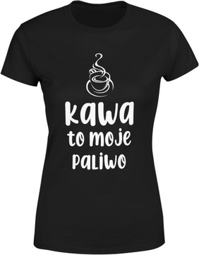 ŚMIESZNA KOSZULKA Z NADRUKIEM DAMSKA KAWA KAWOSZKI BLUZKA TSHIRT DAMSKI