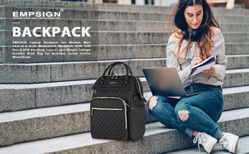 Женский рюкзак для ноутбука 17 Сумка EMPSIGN с Rfid