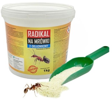 TRUTKA NA MRÓWKI MROWISKA 1kg ŚRODEK NISZCZY GNIAZDA Z KRÓLOWĄ