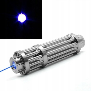 Синяя лазерная указка, зарядка через USB