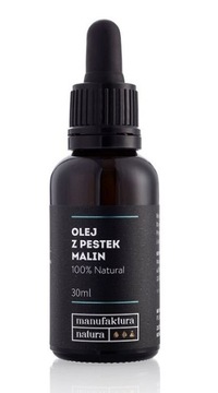 MANUFAKTURA NATURA OLEJ Z PESTEK MALIN NIERAFINOWANY ŁAGODZI PODRAŻNIENIA