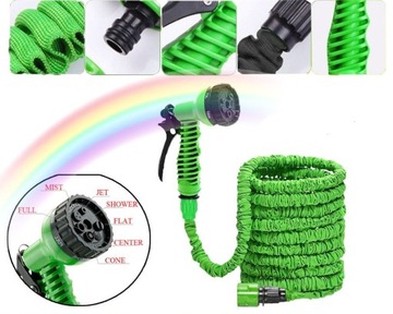 ГИБКИЙ САДОВЫЙ ШЛАНГ, СОЕДИНИТЕЛИ ДЛЯ ПИСТОЛЕТА, 75М