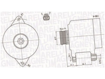 ALTERNÁTOR MAGNETI MARELLI 063731283010