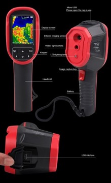 KAMERA TERMOWIZYJNA ET692B PODCZERWIEŃ USB LCD 2.8