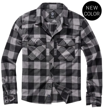 Koszula Brandit Checkshirt black/charcoal M