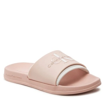 Calvin Klein Jeans klapki SLIDE damskie różowe YW0YW00585 rozmiar 39