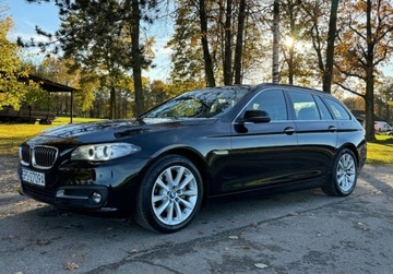 BMW Seria 5 F10-F11 Touring Facelifting 520d 190KM 2015 BMW Seria 5 Bezwypadkowy, Sportsitze 2.0 Diesel 190KM