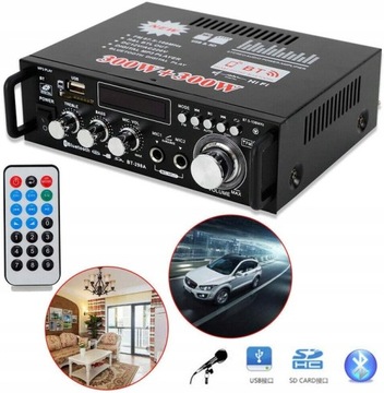 УСИЛИТЕЛЬ СТЕРЕО BLUETOOTH УСИЛИТЕЛЬ USB FM