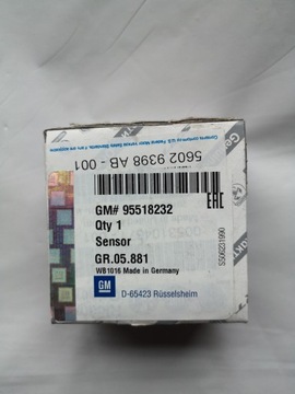 Czujnik cisnienia OPEL COMBO X12 95518232 15 CALI