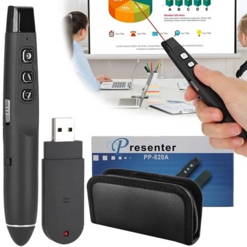 LASEROWY WSKAŹNIK POINTER LASER DO PREZENTACJI PREZENTER BLUETOOTH + ETUI