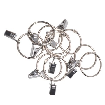 Кольца для карнизов Тяжелые крючки для штор 40 шт.