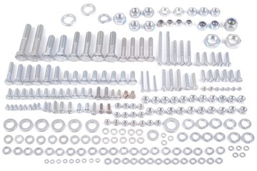 Комплект винтов на весь мотоцикл + оцинкованные винты двигателя WSK 125 B3.