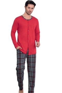 МУЖСКАЯ ПИЖАМА С ДЛИННЫМ РУКАВОМ, ВСЕ НА МОЛНИИ/ХЛОПОК