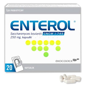 Biocodex Enterol 250 mg 20 kapsułek