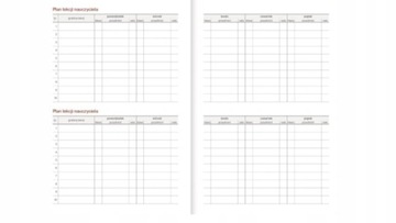 KALENDARZ KSIĄŻKOWY PREZENT DLA NAUCZYCIELA NAUCZYCIELSKI 2024/2025 GRAWER