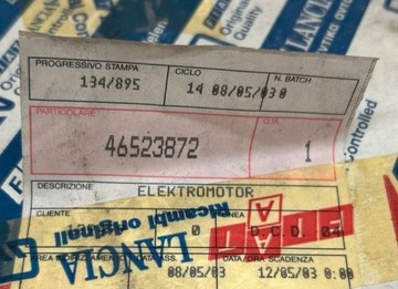 MOTOR STĚRAČE ZADNÍ FIAT PUNTO 99-10 ORIG 46523872
