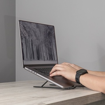 РЕГУЛИРУЕМАЯ ПОДСТАВКА ДЛЯ НОУТБУКА MACBOOK ПЛАНШЕТА АЛЮМИНИЕВАЯ