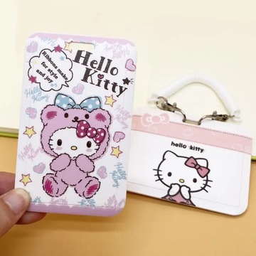 Набор держателей для карточек Sanrio Cute Girl Heart Hello Kitty, удостоверение личности врача и медсестры